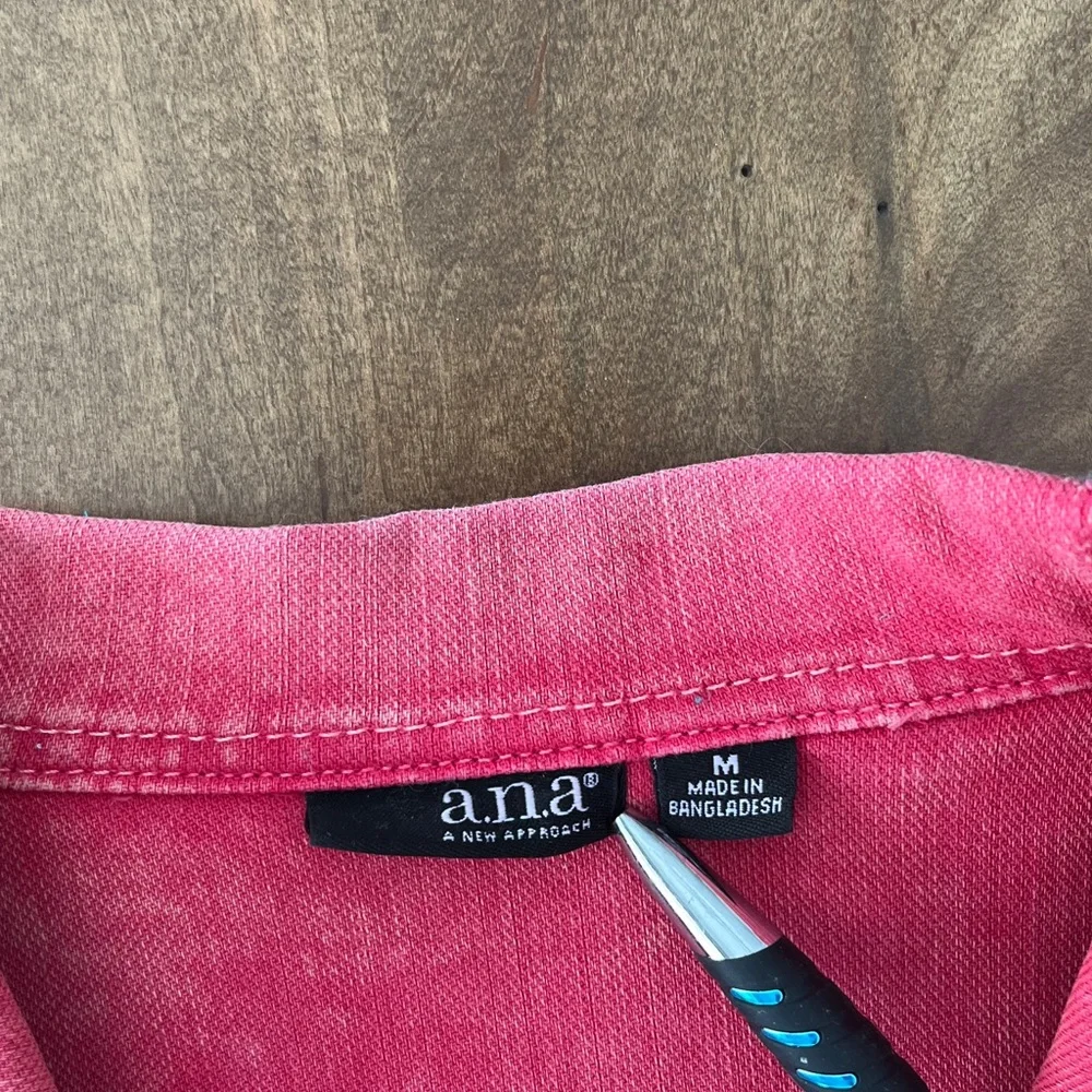 Distressed Faded Red Jean Jacket - Picture 2 of 11